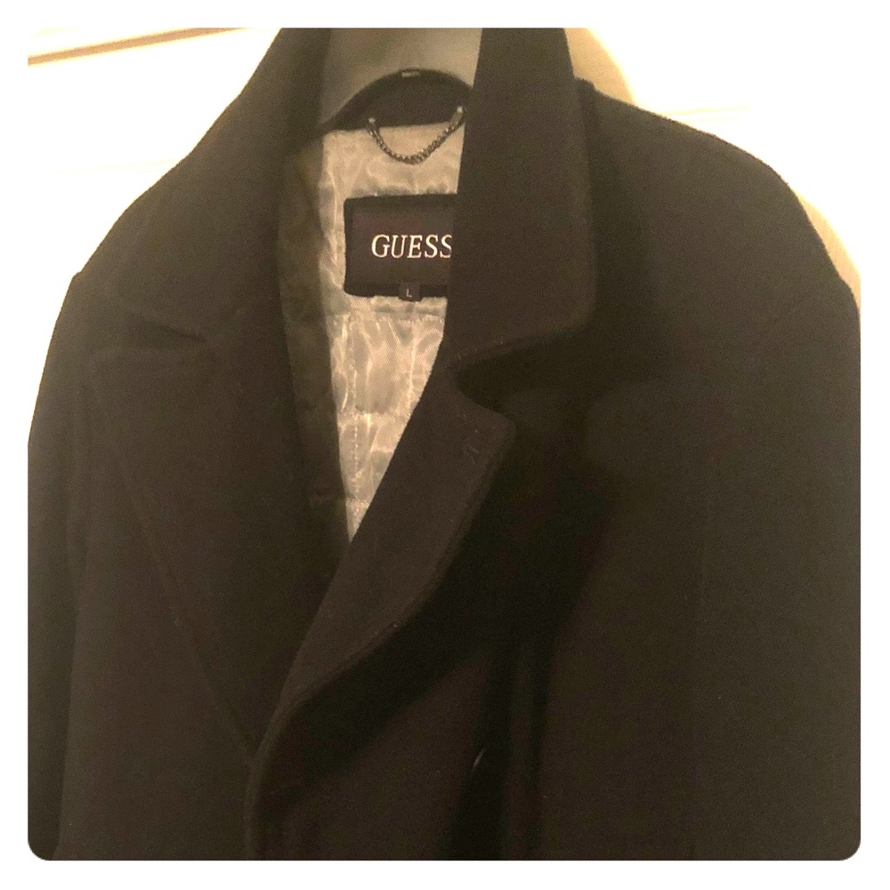 Guess - Button Down Peacoat - L